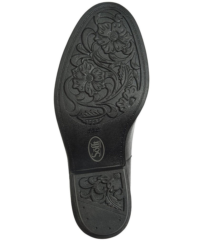 Sofft Aisley Unlined Leather Block Heel Western Booties