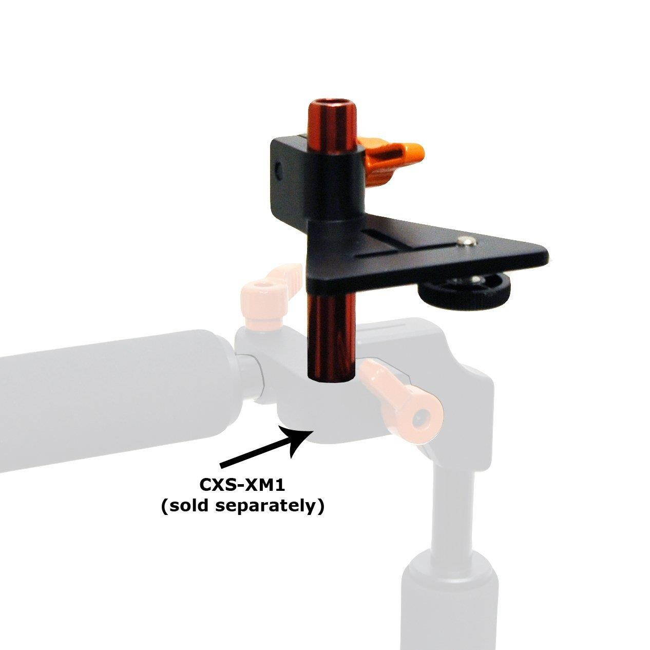 Opteka CXS-XM5 1/4" Thread Monitor & Accessory Rod Mount for 15mm Rail System DSLR Rigs