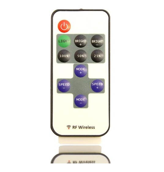 Mini LED Controller Dimmer With RF Wireless Remote Control DC 5~24V 12A R107 With HIMART Ribbon