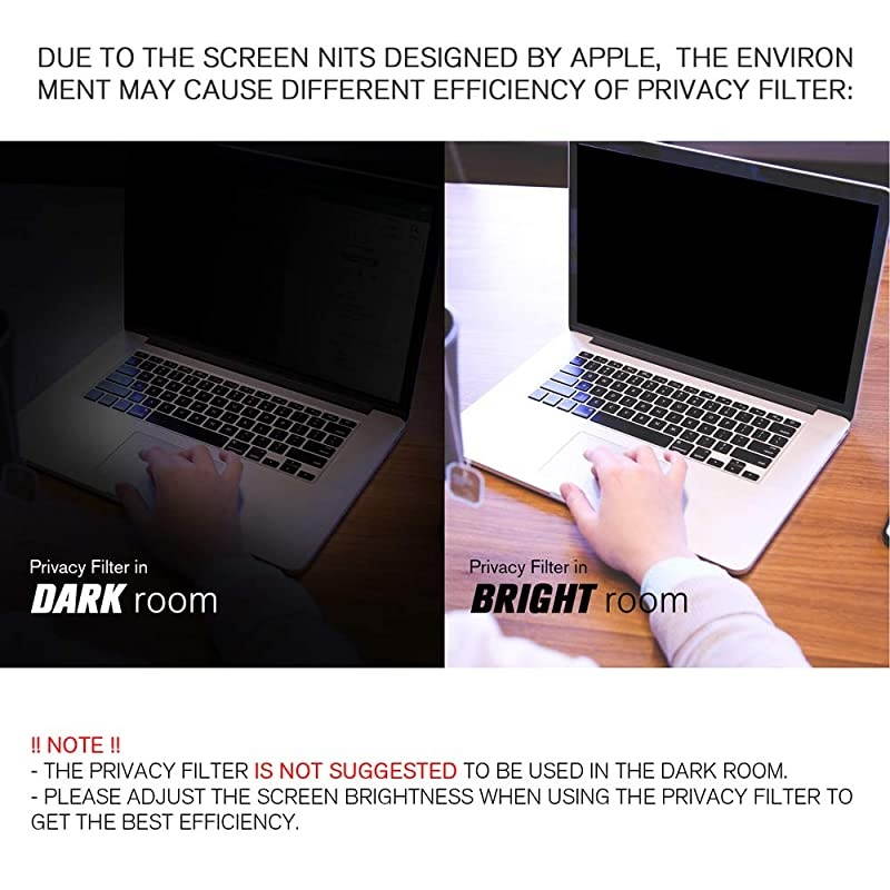 15 inch Magnetic Privacy AntiSpyGlare Screen Protector Filter Compatible MacBook Pro 154 Laptop Late 20162018 Version A1707A1990 Models