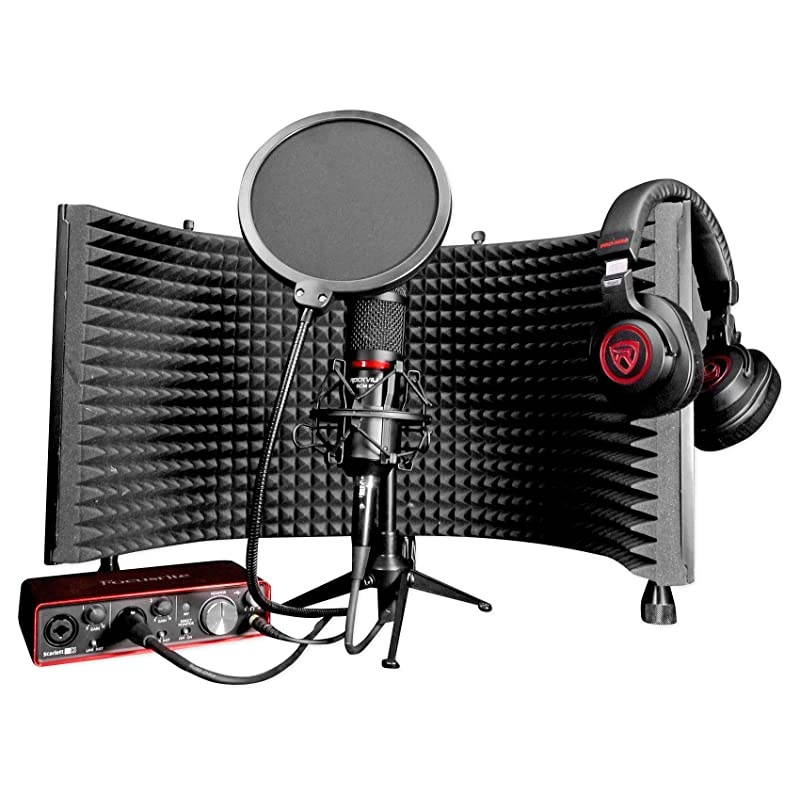 RDTS Adjustable Height Studio Desktop Tripod Microphone Stand+Mic Clip