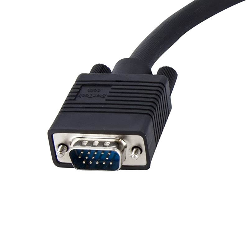 com 1 ft 03 m VGA to BNC Cable HD15 VGA to 5 BNC MaleFemale BNC Cable VGABNCMF1Black