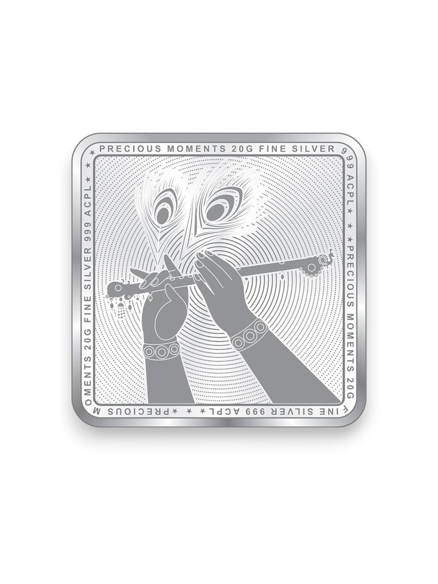 Taraash Radha Krishna 999 20gm Silver Coin by ACPL