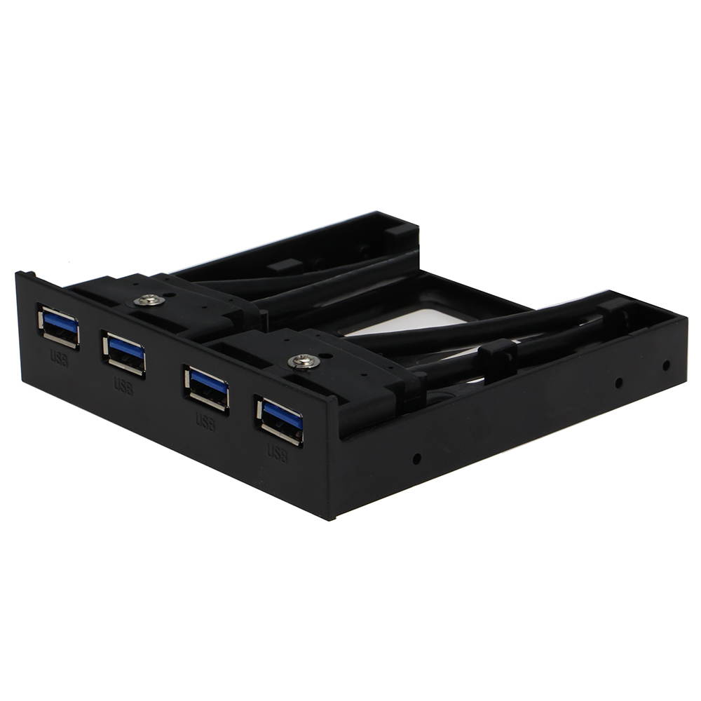 SEDNA - 4 Port USB 3.0 3.5" Floppy Bay Front Panel ( 2x 20 Pin USB 3.0 Connectors )