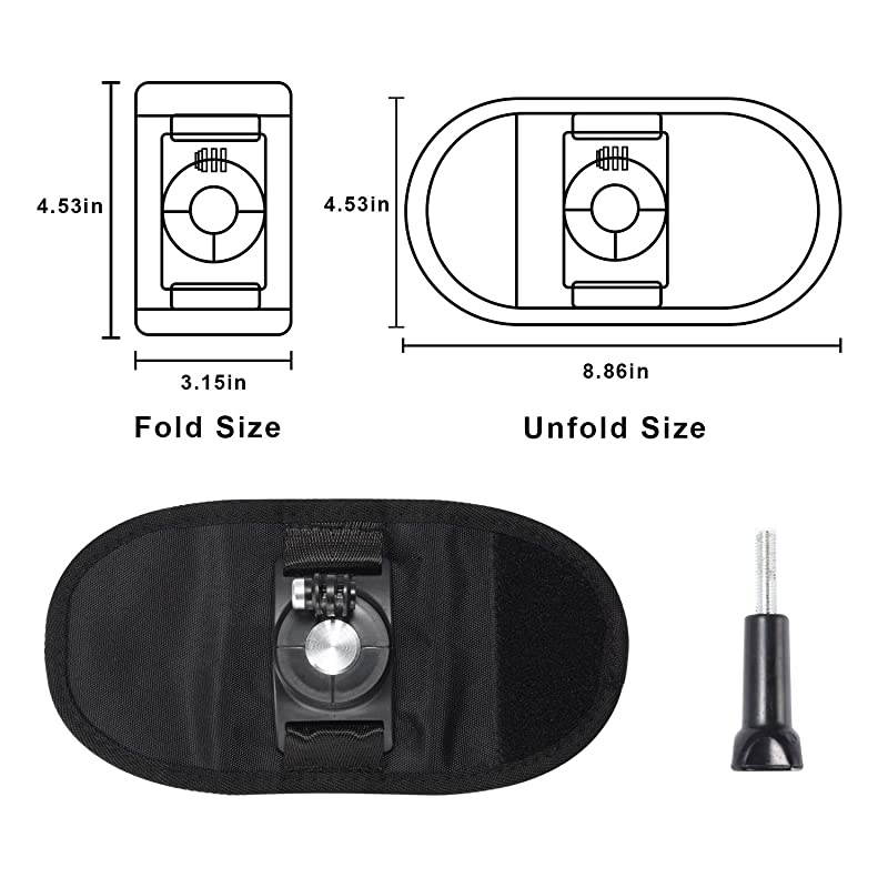 Shoulder Strap Mount with 360 Degree Adjustable Rotation J Hook Buckle Hook amp Loop Fastener Strap for GoPro Hero 2018 GoPro Hero 7 6 5 4 3+ Session Xiaomi Yi Sjcam