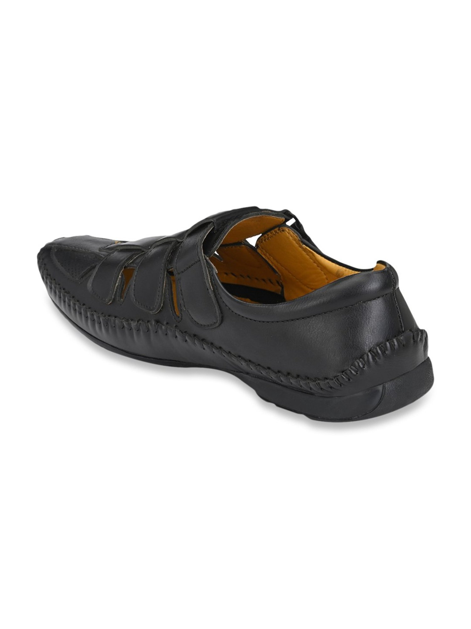 Prolific Black Fisherman Sandals