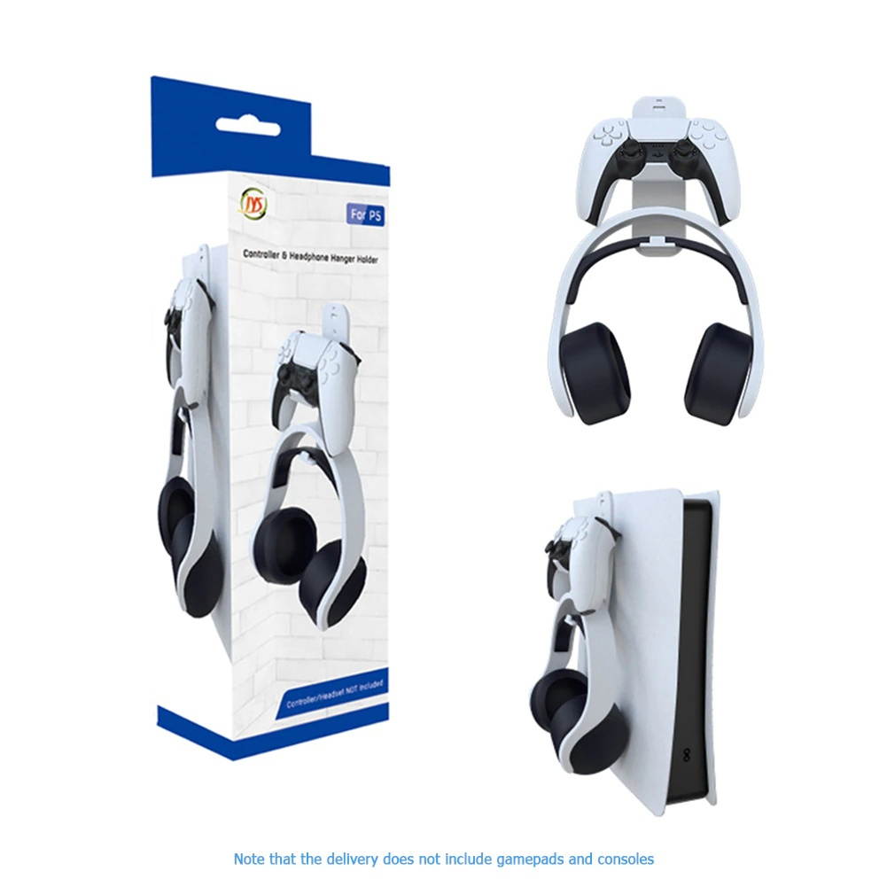 Headphone Holder Bracket Wall-Mounted Game Controller Gamepad Hanging Display Rack, Dask Storage Rack, For  PS4 Nintendo Switch