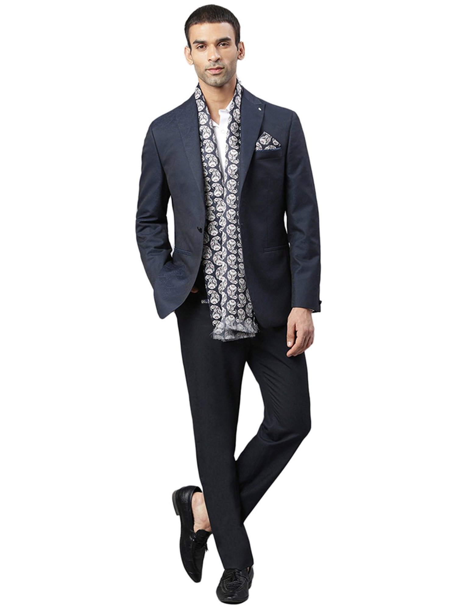 Tossido Black Printed Stole