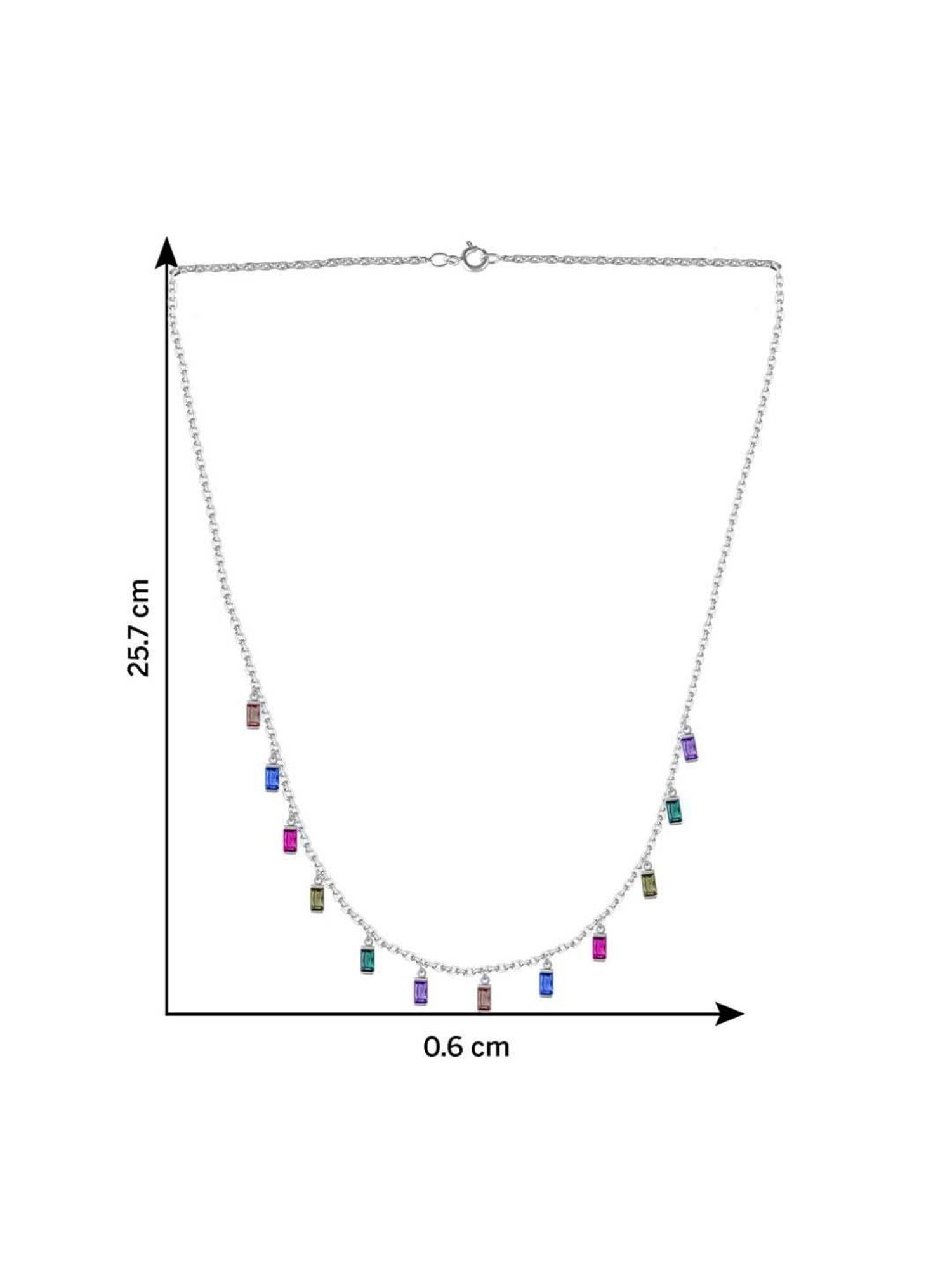 GIVA 92.5 Sterling Silver Double Infinity Love Necklace for Women