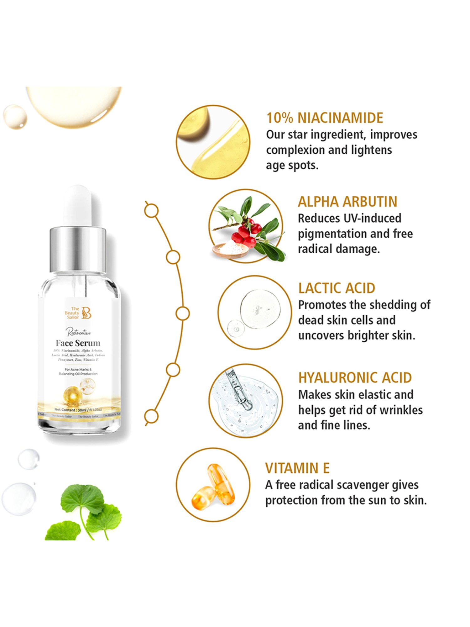 The Beauty Sailor Restorative Face Serum - 30 ml