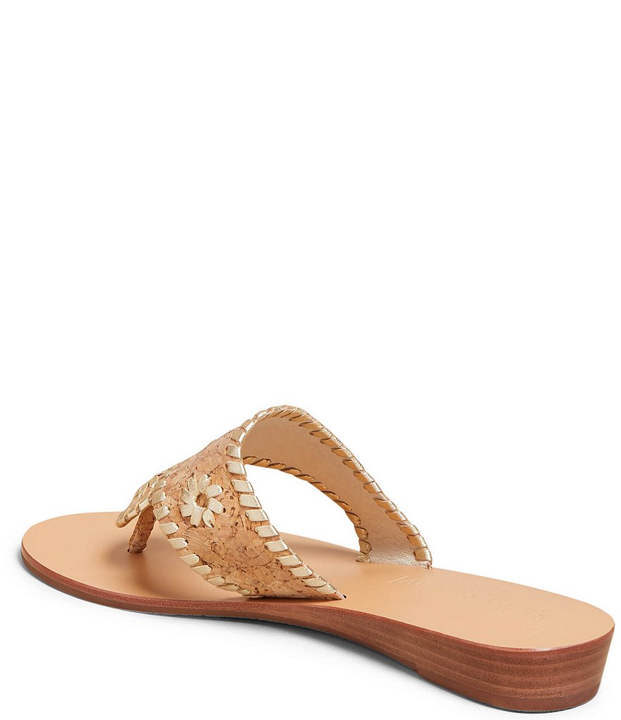 Jack Rogers Jacks Demi Wedge Cork Thong Sandals