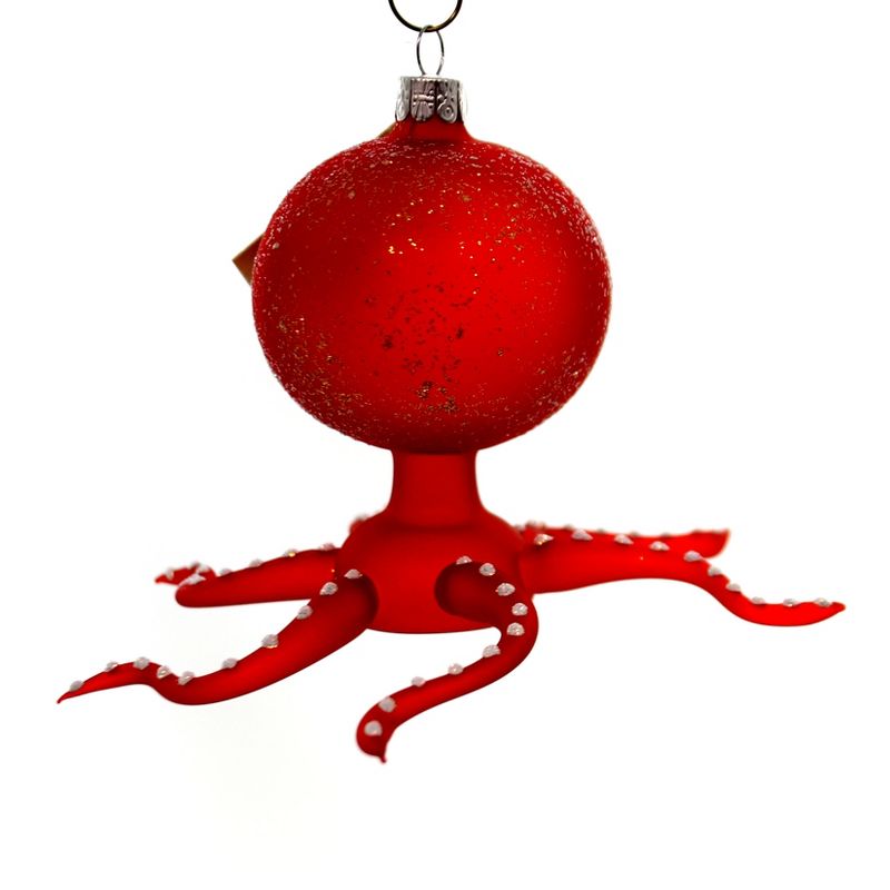Christina's World Red Octopus Ormanent Two Eyes  -  Tree Ornaments