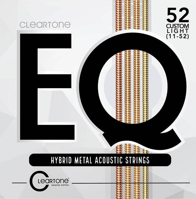 Cleartone EQ 7811 Hybrid Metal Acoustic Guitar Strings, Custom Light, 11-52
