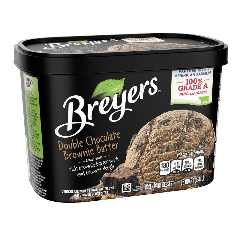 Breyer's Brownie Batter Swirl Ice Cream - 48oz