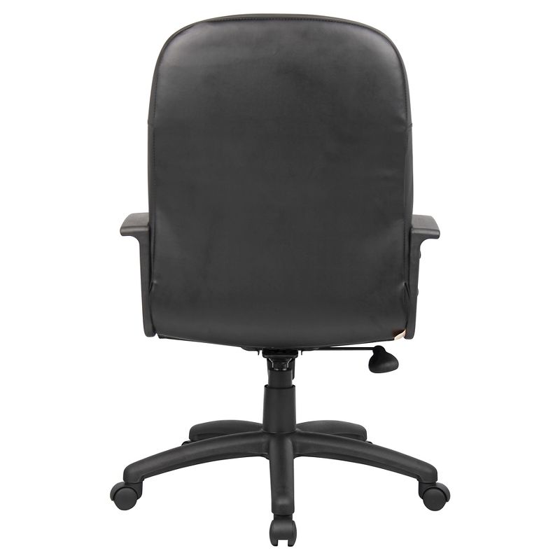 Executive Leather Budget Chair Black - Boss Office Products