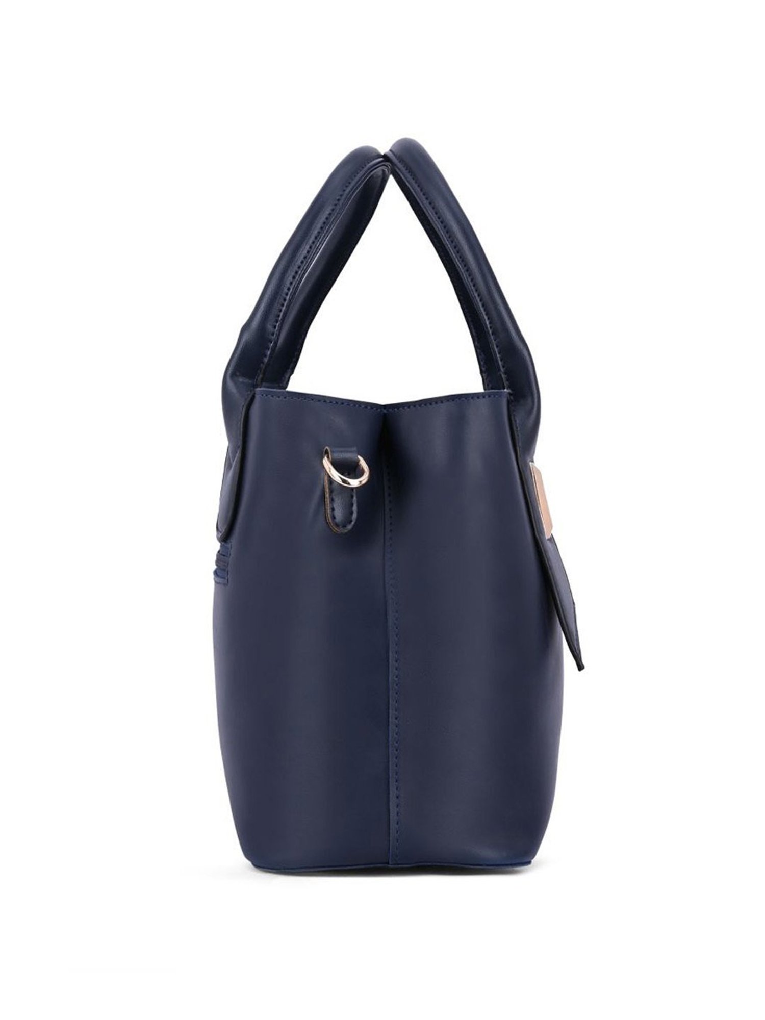 Lavie Wuru Navy Synthetic Solid Handbag