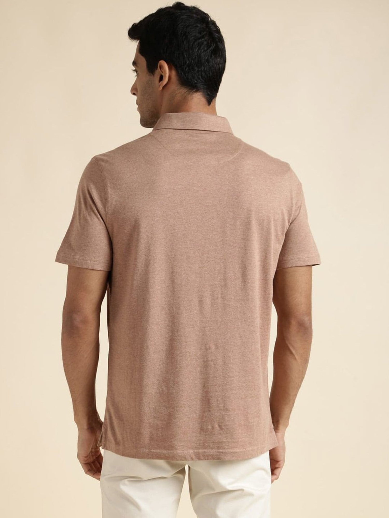 Andamen Khaki Regular Fit Polo T-Shirt