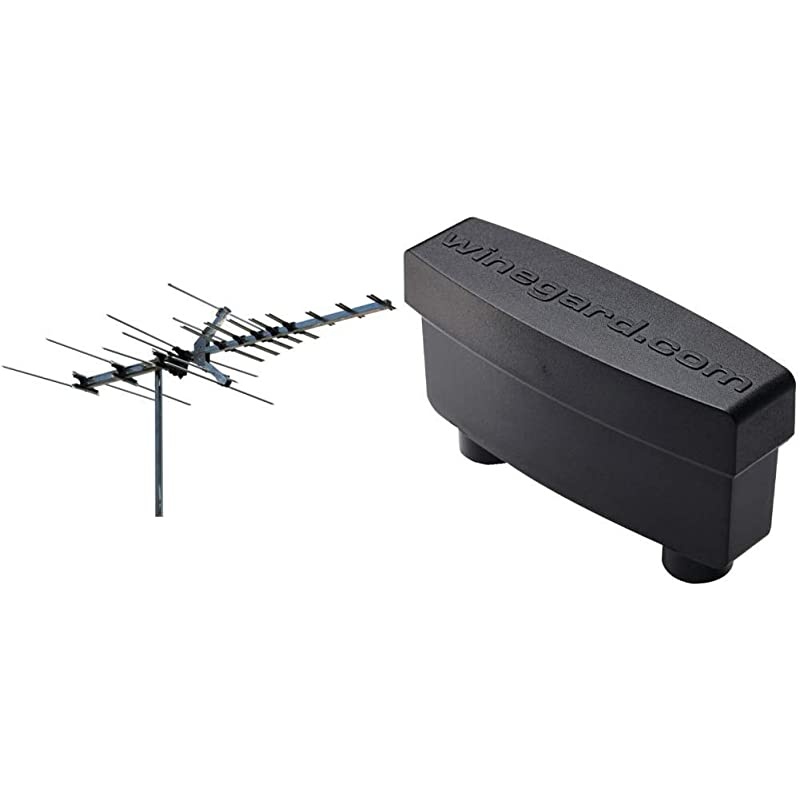 Platinum Series HD7694P Long Range TV Antenna (Outdoor/Attic, 4K Ultra-HD Ready, ATSC 3.0 Ready, High-VHF/UHF) - 45 Mile Range HD Antenna & DS-3000 J Pipe Mount for Antennas, 39"