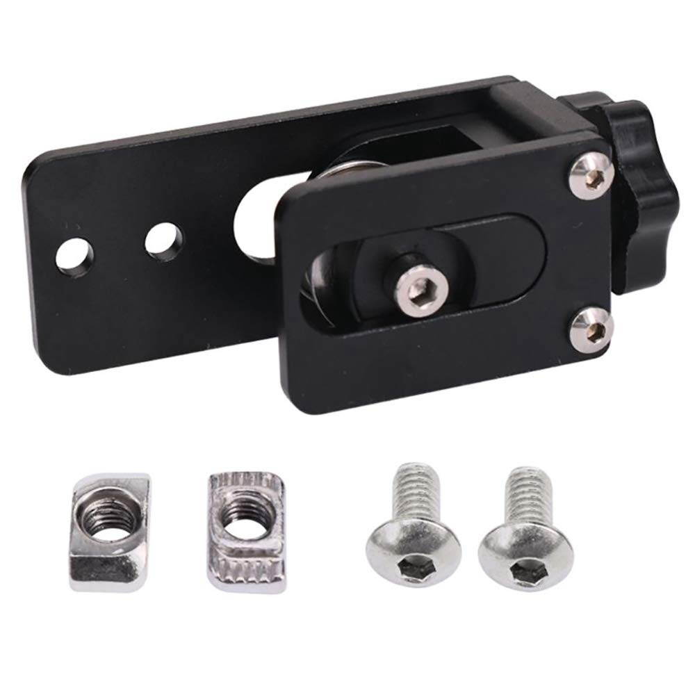 GT2 Black Aluminum 20-Tooth Timing Belt Idler Pulley Suitable for 3D Printers 6 mm Wide Timing Belt