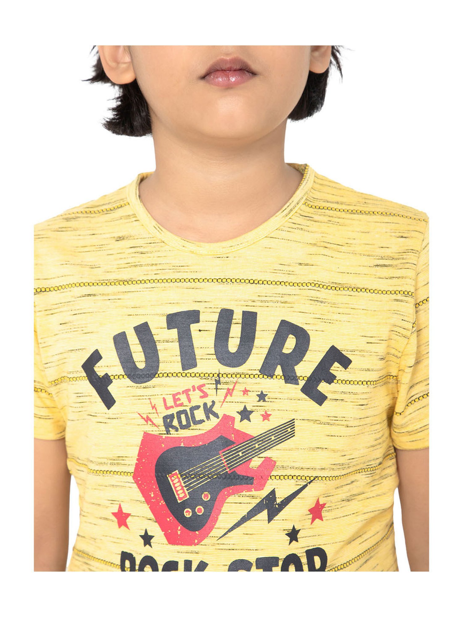 Bodycare Kids Yellow Printed T-Shirt