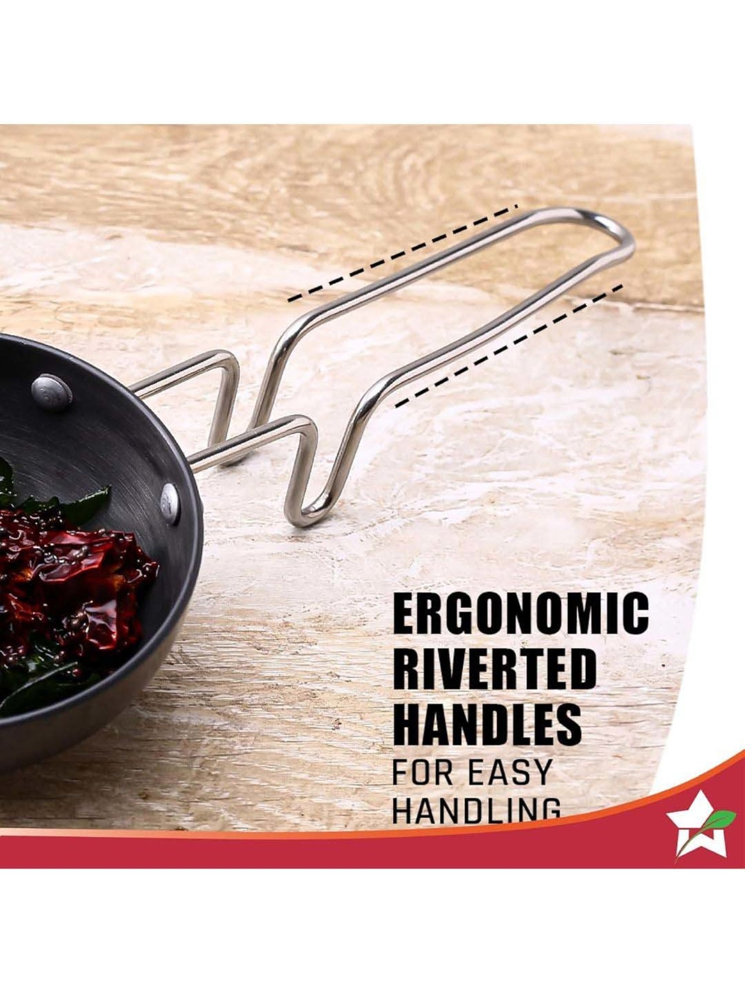 Wonderchef Hard Anodized 10 cm Tadka Pan