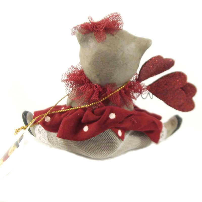 Valentine's Day 3.5" Valentine Calico Kitty Glittered Balloons Love Bethany Lowe Designs, Inc.  -  Decorative Figurines