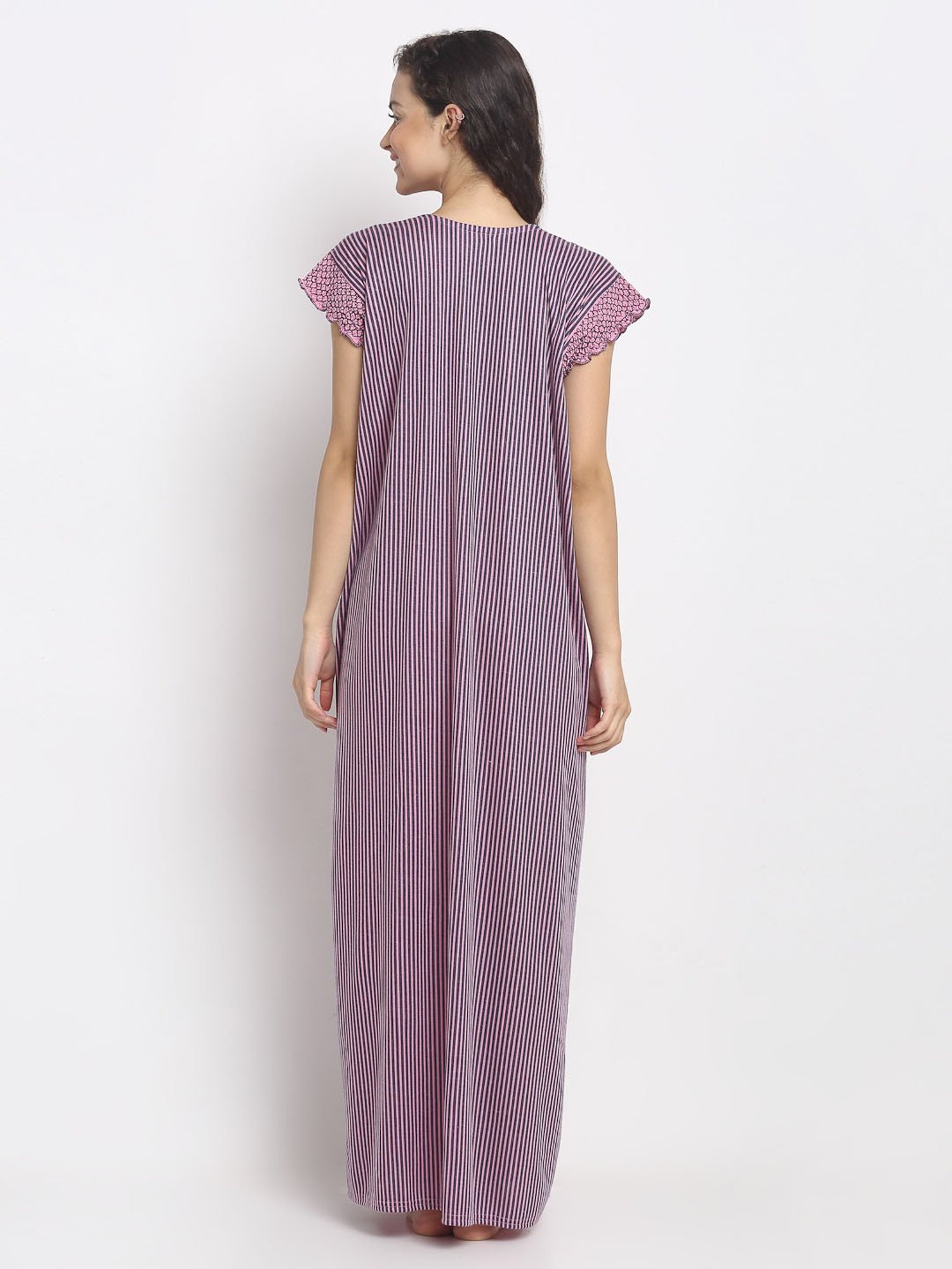 Secret Wish Pink Striped Nighty