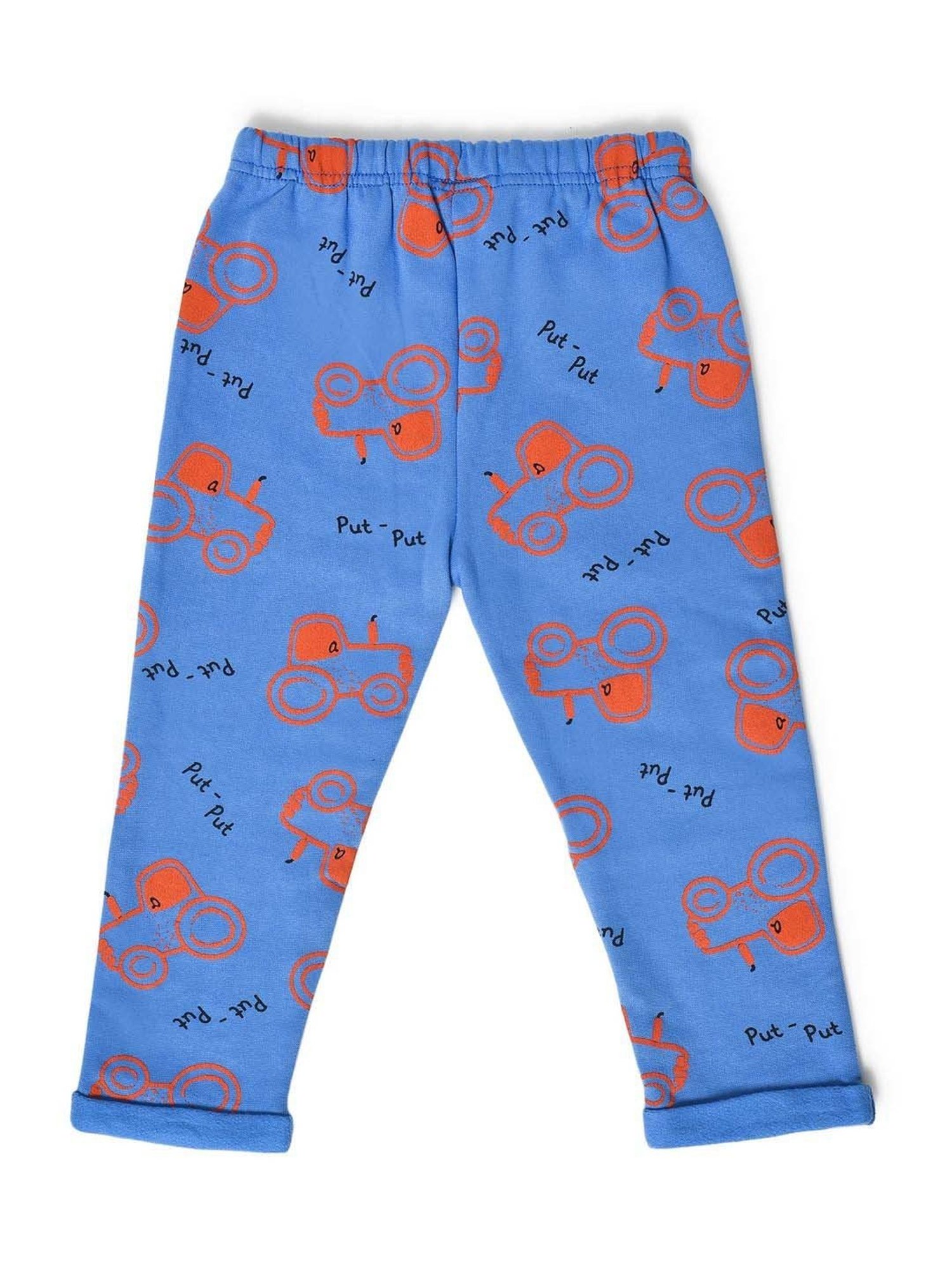 MiArcus Kids Blue & Red Cotton Printed Full Sleeves Sweatshirt Set