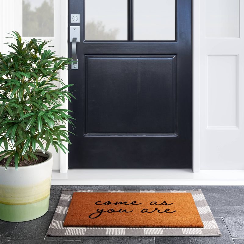 1'6"x2'6" Come As You Are Door Mat Black - Threshold™