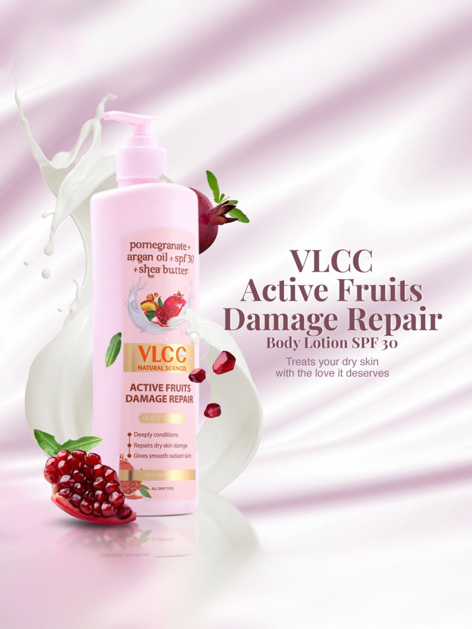 VLCC Active Fruits Damage Repair Body Lotion SPF 30 - 400 ml