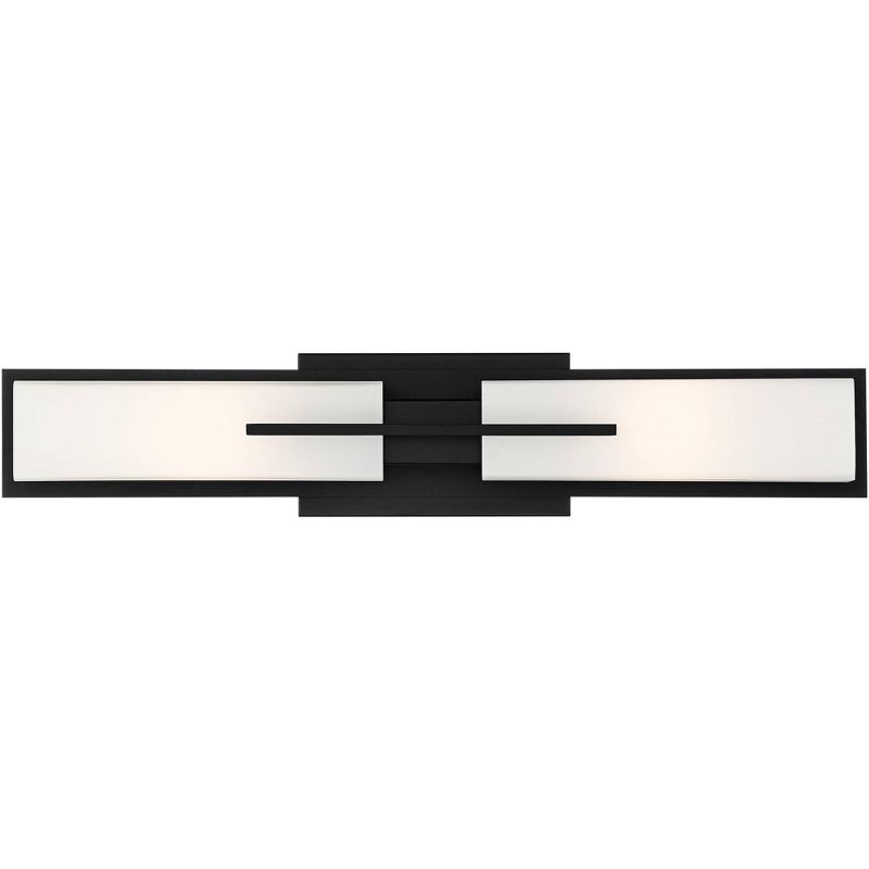 Possini Euro Design Possini Euro Midtown 23 1/2"W Black Bath Bar Light Fixture