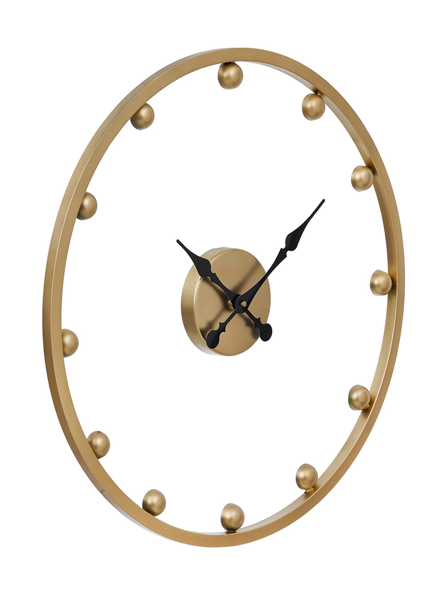 CHRONIKLE Classic Round Brass Iron Wall Clock