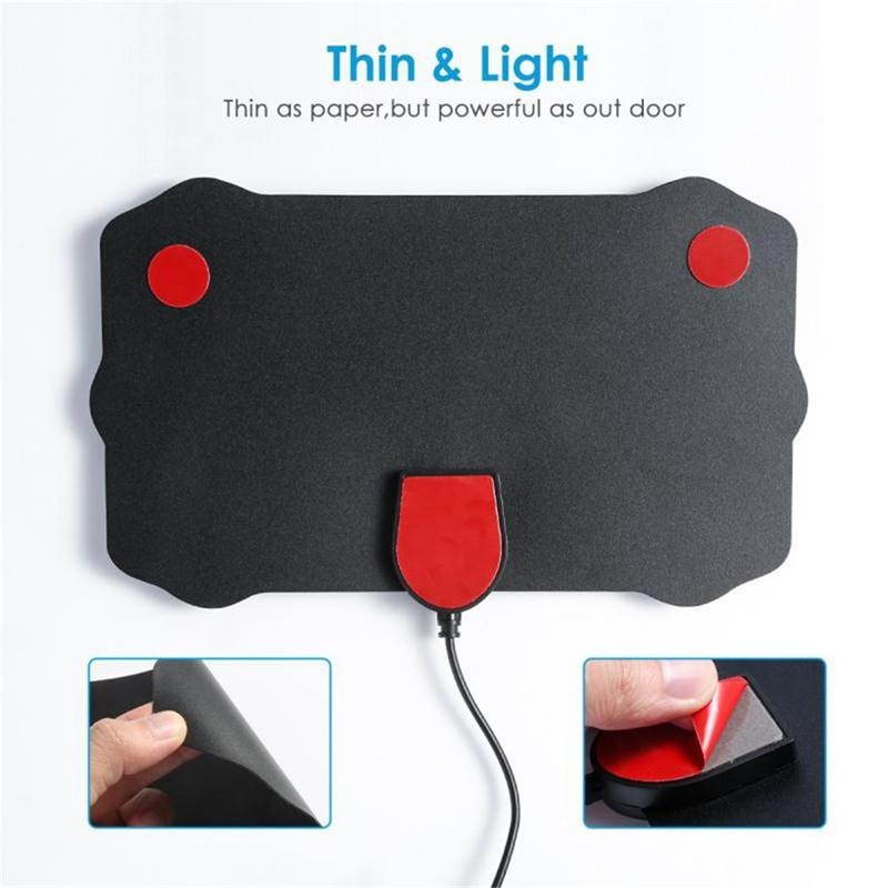 120 Miles Antena Digital HDTV Indoor HD TV Antenna with Amplifier Signal Booster TV Radius Surf Fox Antena HD TV Antennas Aerial