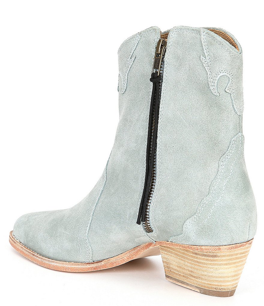 Free People New Frontier Suede Western Booties
