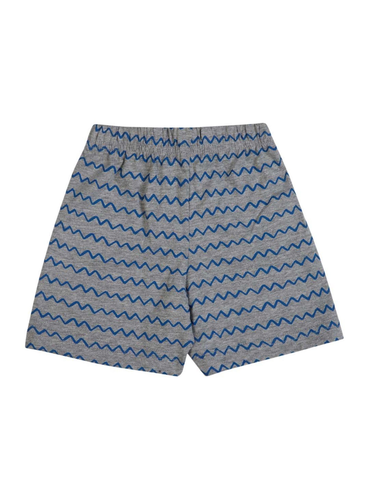 Bodycare Kids True Navy & Grey Cotton Printed T-Shirt Set