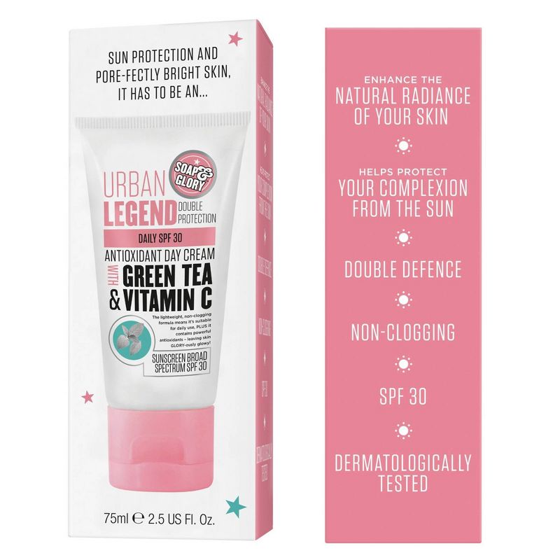 Soap & Glory Urban Legend Double Protection Antioxidant Day Cream Daily SPF 30 - 2.5 fl oz