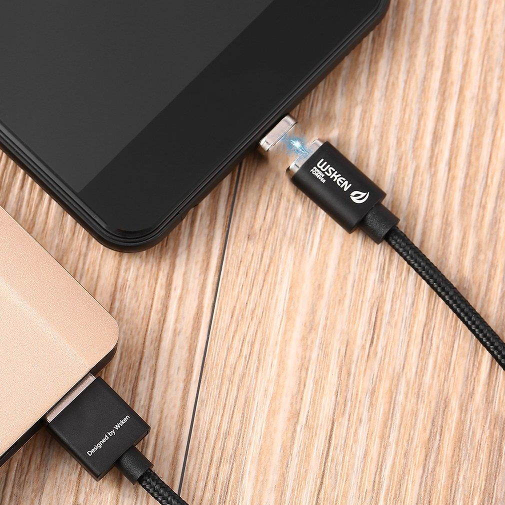 Wsken Round Magnetic Type-c Plug Connector for Magnetic Cable for Smartphone