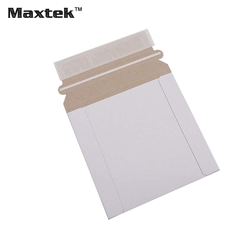 100 Stay Flat CDDVD White Cardboard Mailers5 14 x 5 14 inch Self Seal Adhesive with Flap