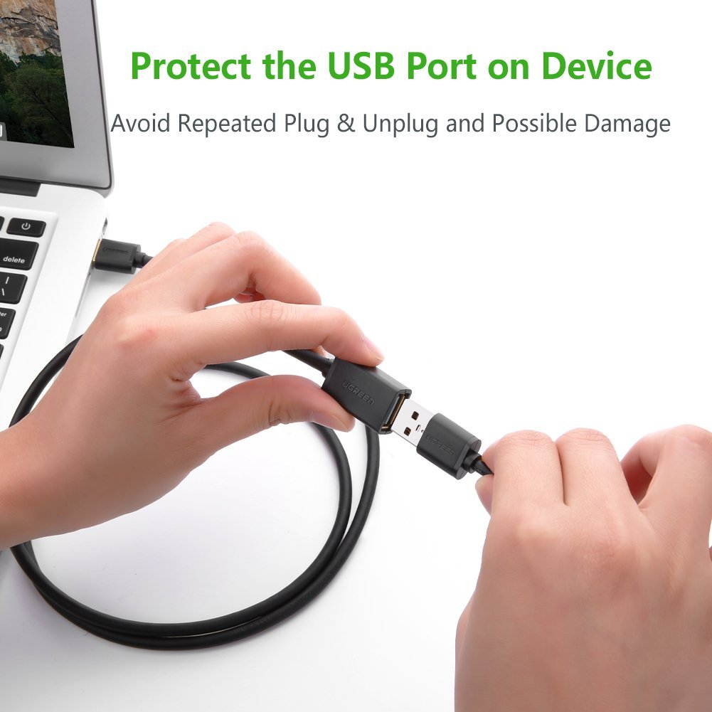 USB Extension Cable, USB 3.0 High Speed Extender Cord Type A Male to A Female for Oculus VR, Playstation, Xbox, USB Flash Drive, Card Reader, Hard Drive,Keyboard, Printer, Scanner  (6ft/2m) 10373