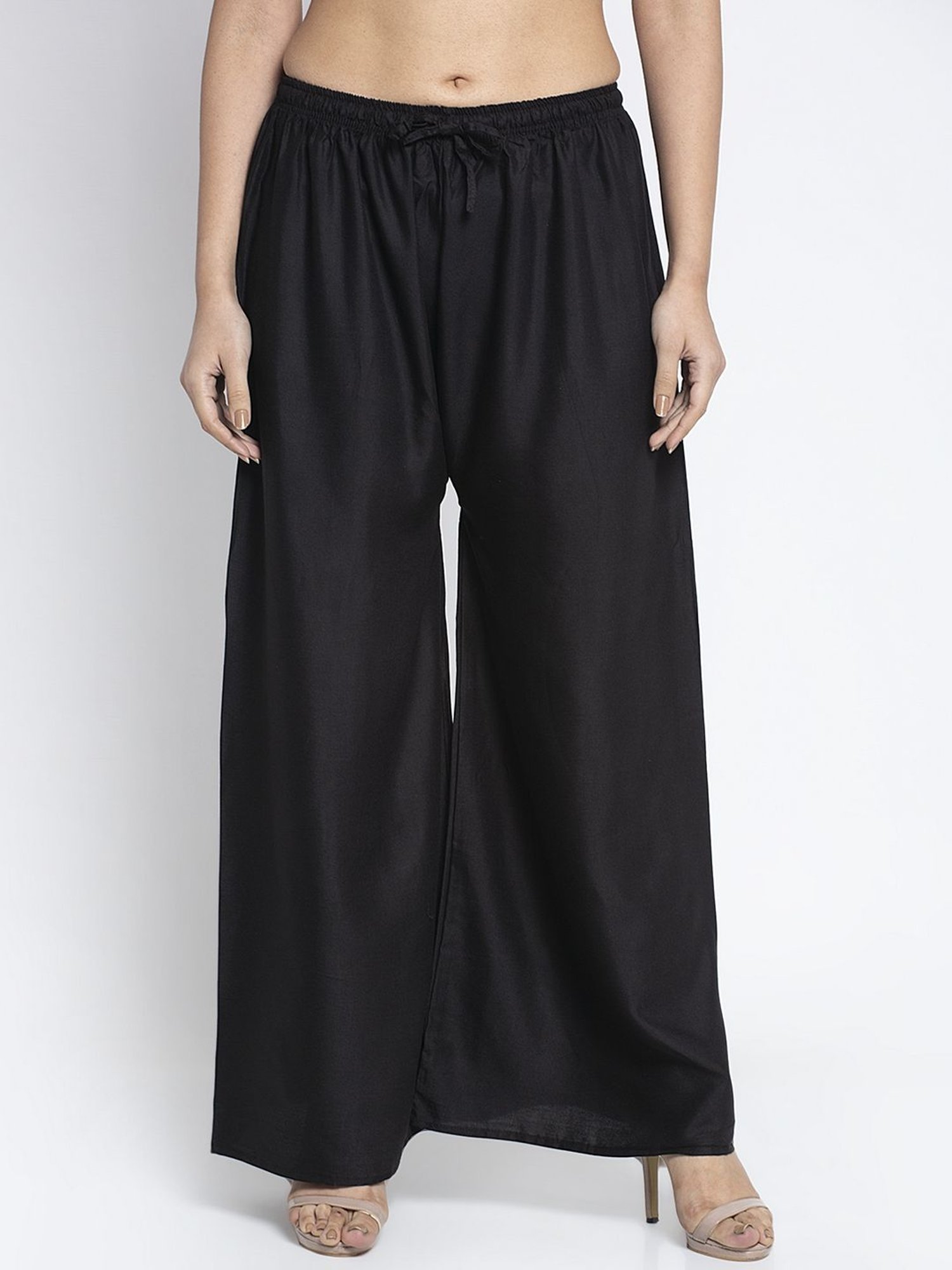 Gracit Multicolor Flared Fit Rayon Palazzos