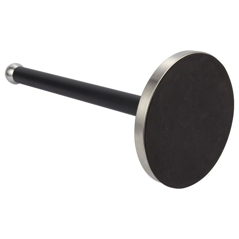 Juvale Paper Towel Holder for Kitchen, Black Stainless Steel (14.3 x 1.5 in)