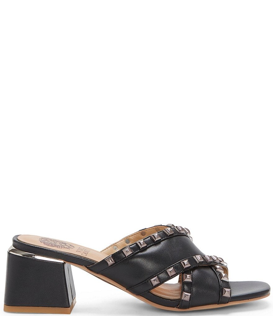 Vince Camuto Nadonie Studded Leather Criss-Cross Dress Sandals