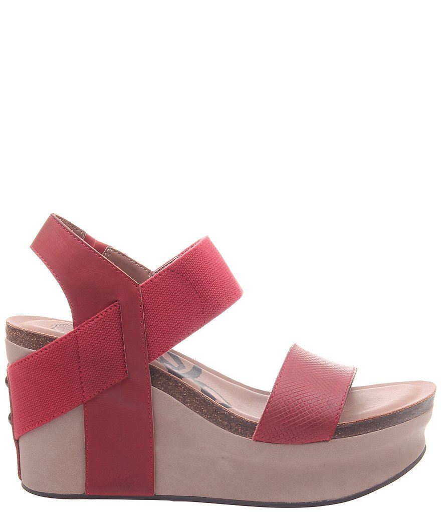 OTBT Bushnell Leather Platform Wedges