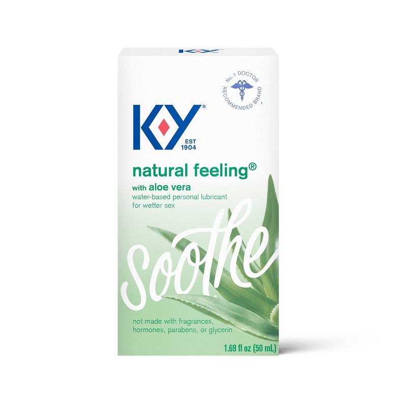 K-Y Natural Feeling Water-Based Lube with Aloe Vera - 1.69 fl oz