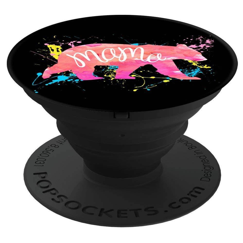 Fuzewear Mama Bear Paint PopSockets Stand for Smartphones and Tablets