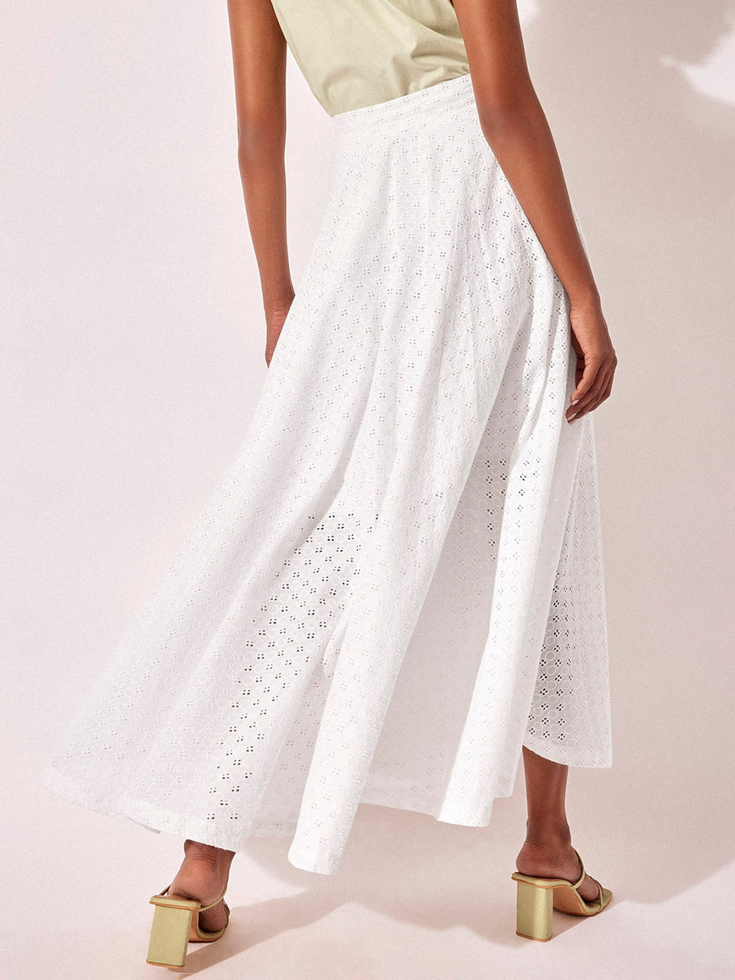 The Label Life White Maxi Skirt