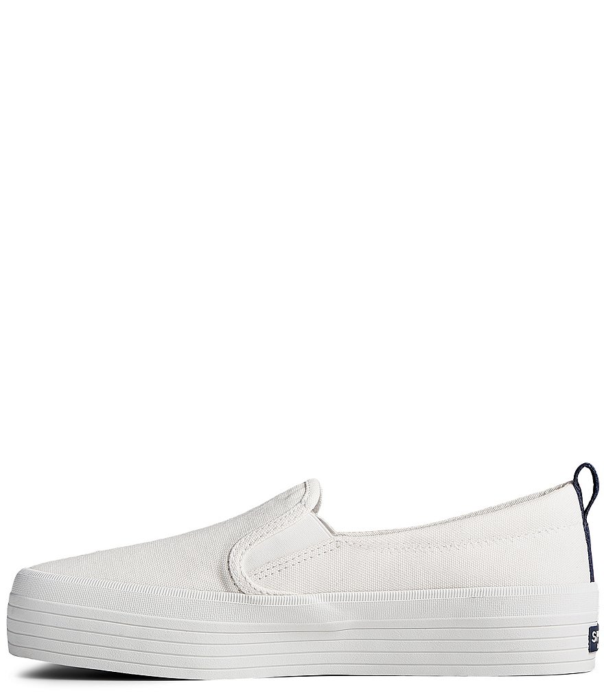 Sperry Women's Crest Twin Gore Canvas Platform Slip-On Sneakers