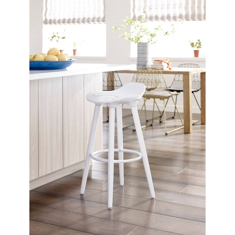 Baylyn Barstools White - Adore Decor