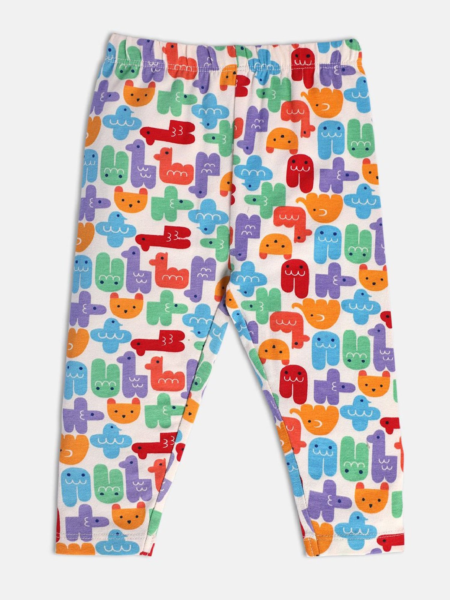 MINIKLUB Kids Multicolor Printed Leggings (Pack Of 3)