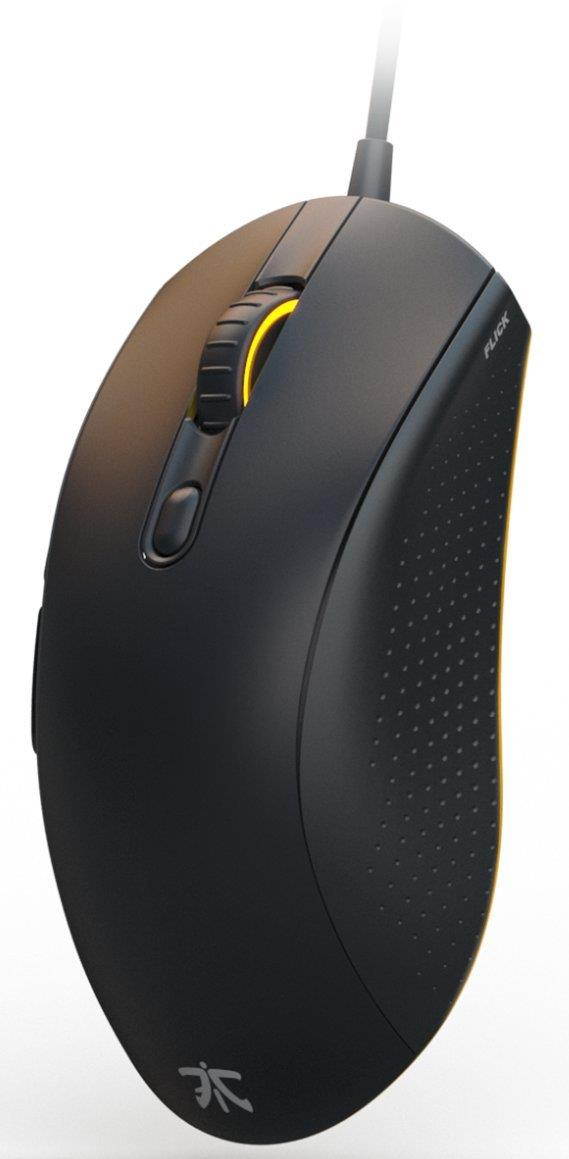 Fnatic Flick 2 Pro Gaming Esports Mouse (Pixart Optical Sensor with 12,000 CPI, 6 Buttons, Mechanical Mouse Switches, Multi-Color RGB Backlit, Ambidextrous) - Black